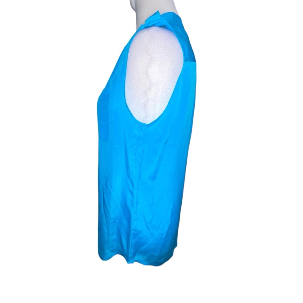 Banana Republic. 100% SILK Turquoise blouse. Sz 6. Excellent Condition 💎💙💎💙 - Picture 8 of 16